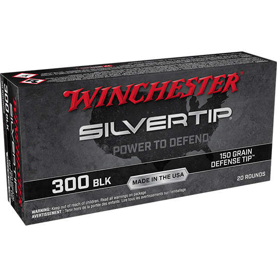 Ammunition Winchester Ammunition Silvertip WIN SILVERTIP 300 BLK 150GR 20/200